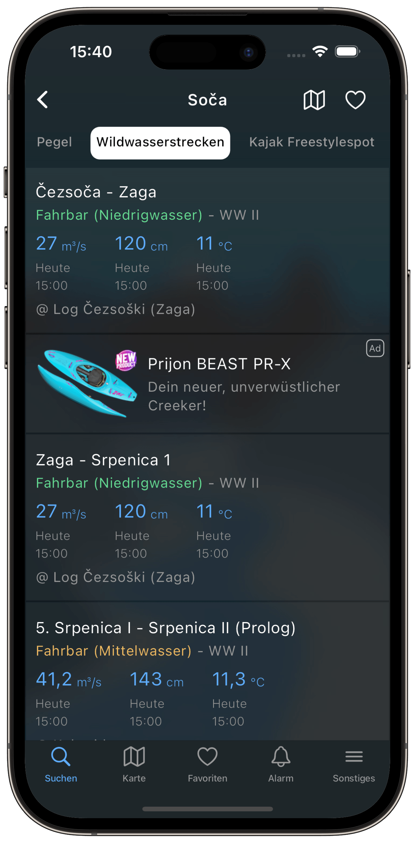 RiverApp advertising demo