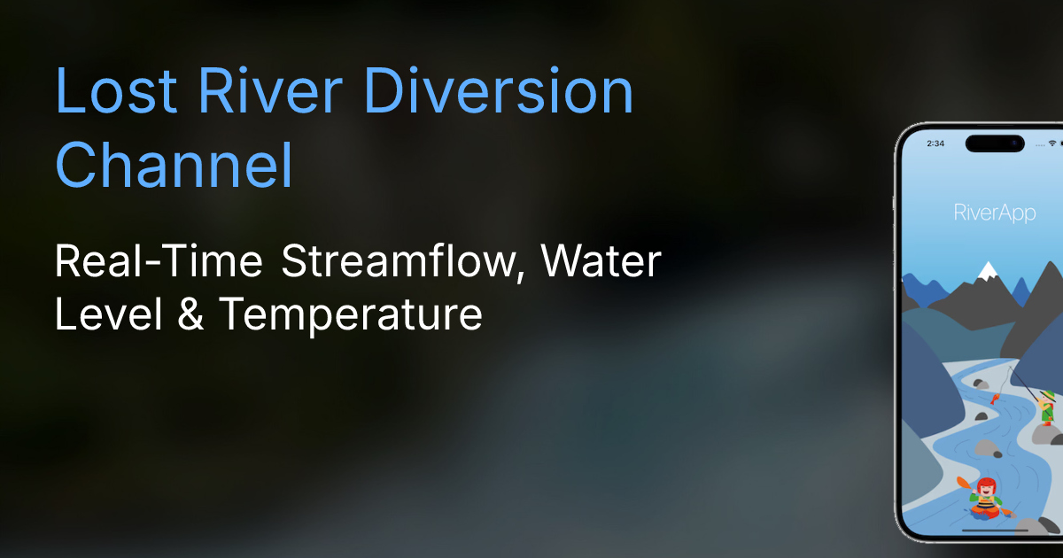 Lost River Diversion Channel | Current River Conditions