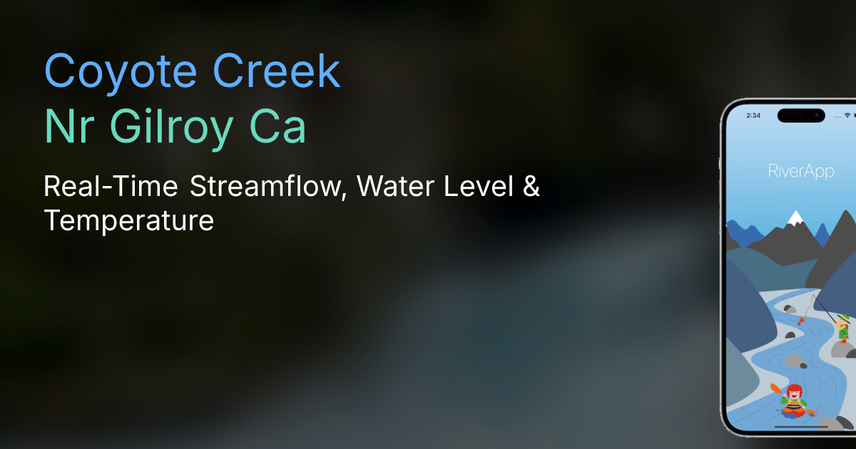 Coyote Creek | Nr Gilroy Ca - Real-Time Streamflow, Water Level ...