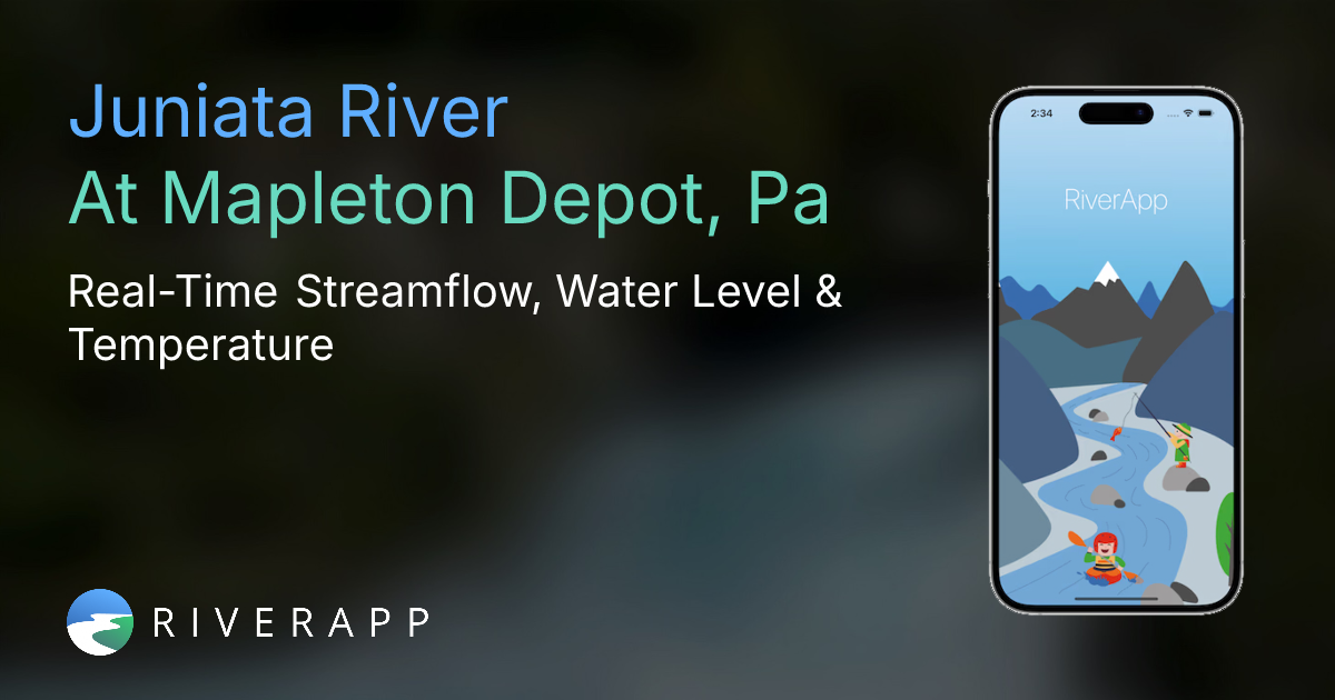 Juniata River | At Mapleton Depot, Pa - Real-Time Streamflow, Water ...