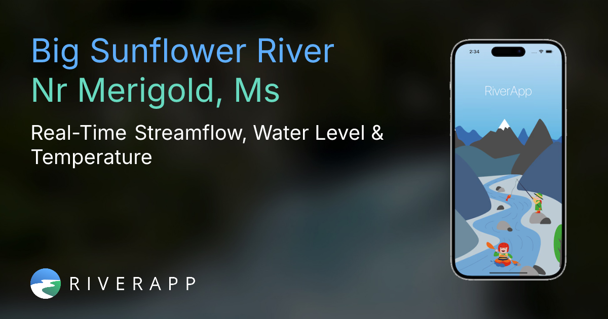 Big Sunflower River | Nr Merigold, Ms - Real-Time Streamflow, Water ...