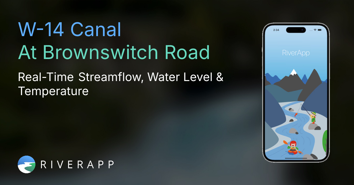 W-14 Canal | At Brownswitch Road - Real-Time Streamflow, Water Level ...