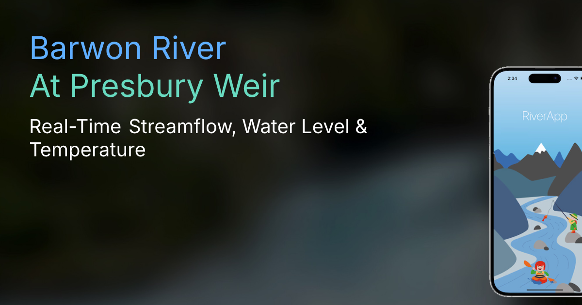 Barwon River | At Presbury Weir - Real-Time Streamflow, Water Level ...