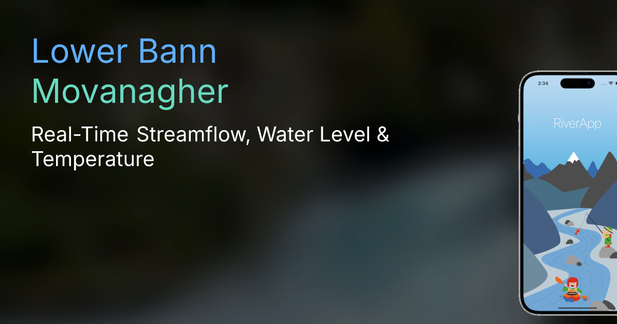 Lower Bann | Movanagher - Real-Time Streamflow, Water Level & Temperature